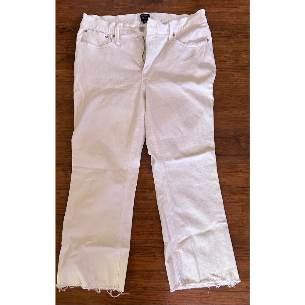 J. Crew white crop jeans